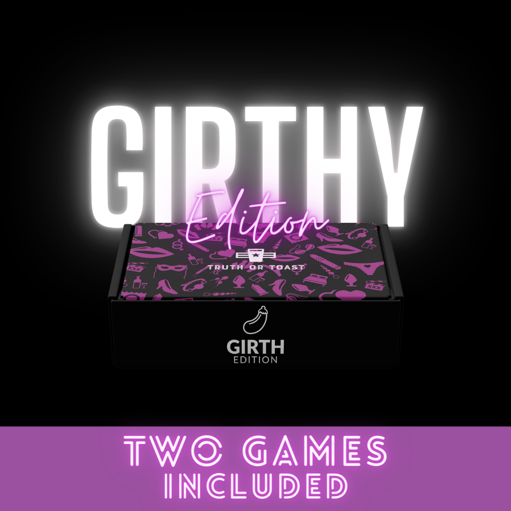 Truth or Toast Girth Edition | Adult Card Game for Couples