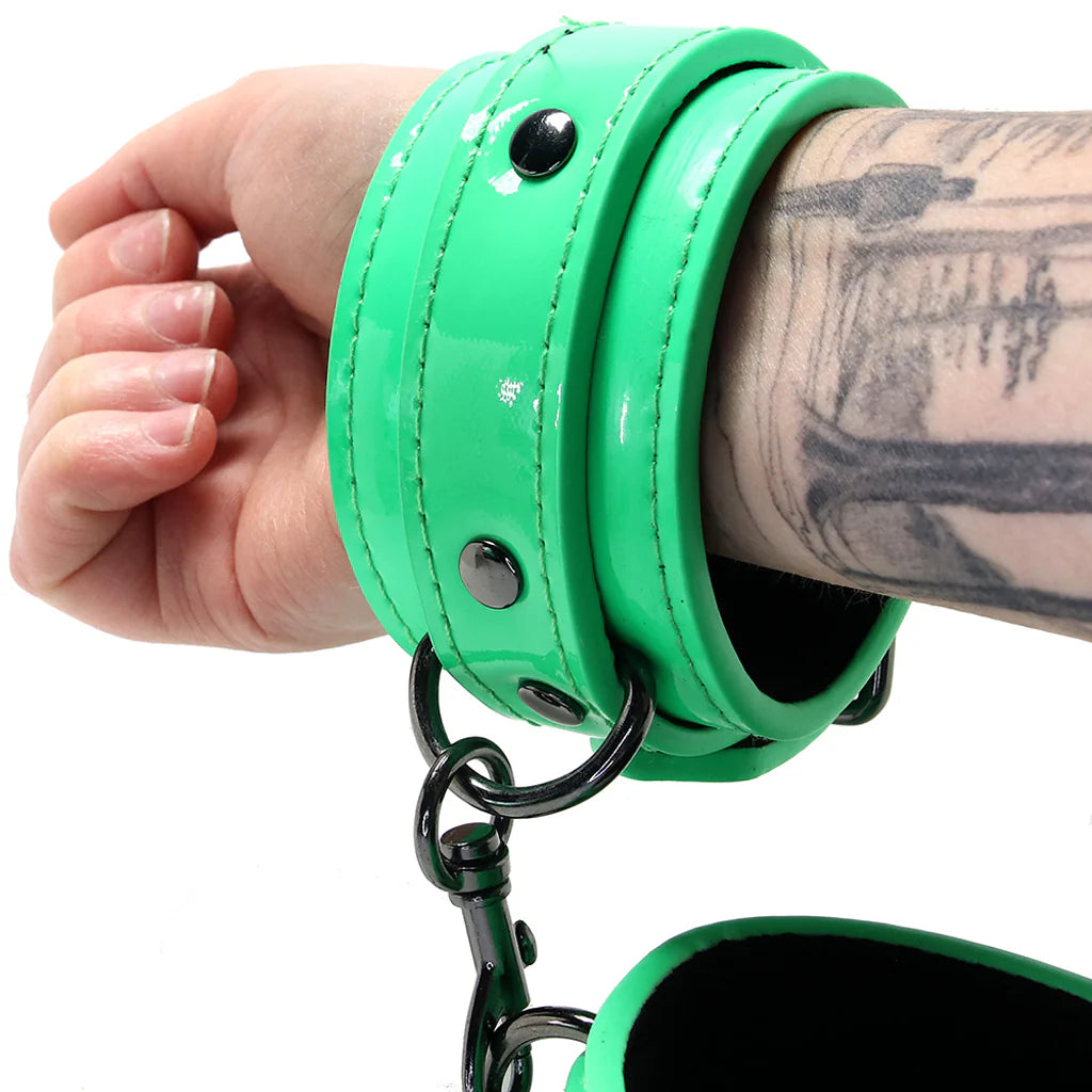 Electra Play Things Neon Green Wrist Cuffs