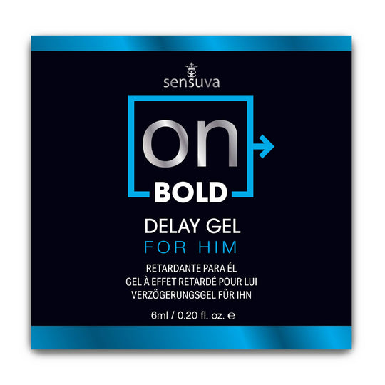 On™ Bold Delay Gel 6 ml. Single-Use Packet