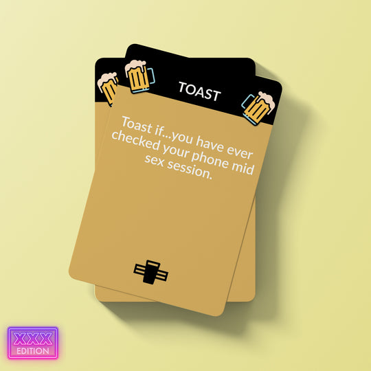 Truth or Toast X-Rated Edition | Drinking Card Game for Date Night, Couples, Friends, Sexy Adventure + Adult NSFW Parties