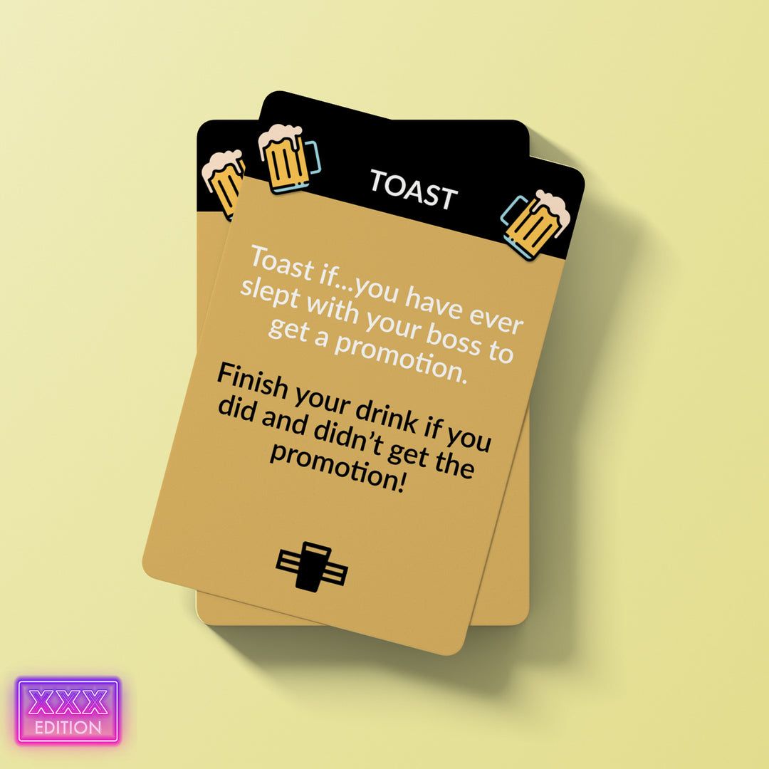 Truth or Toast X-Rated Edition | Drinking Card Game for Date Night, Couples, Friends, Sexy Adventure + Adult NSFW Parties
