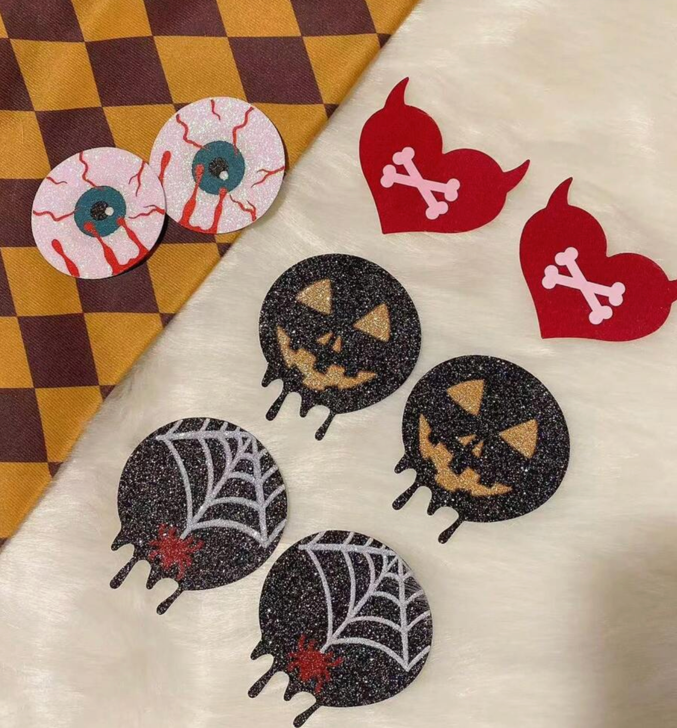 🎃 Halloween Nipple Pasties/Covers (2 Sets of Spooky Seduction)