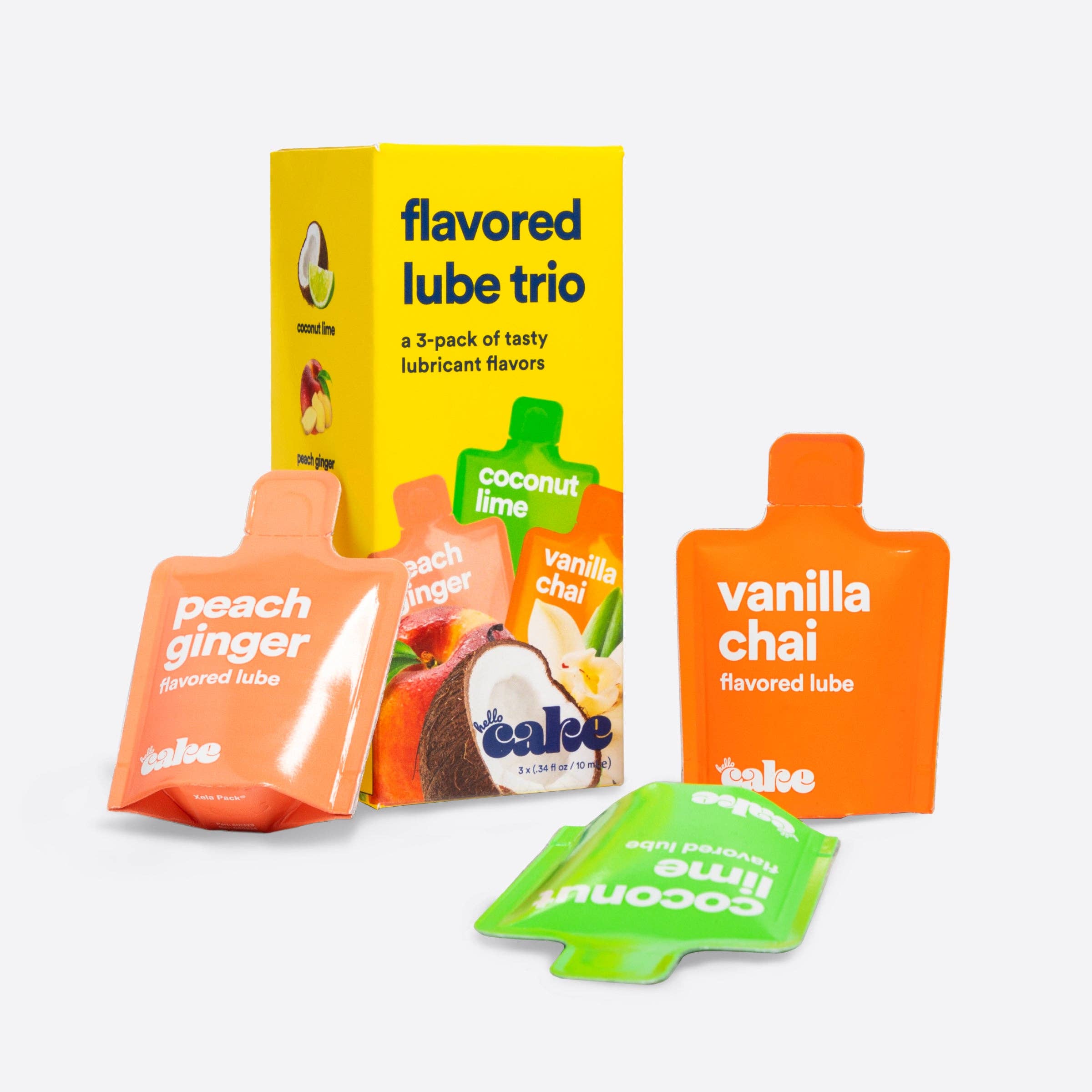 Hello Cake Flavored Lube Trio