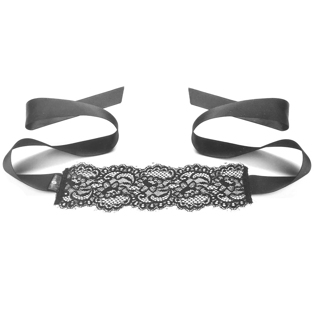Super Sexy Boudoir Lace Blindfold in Black