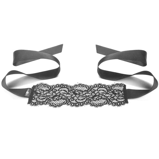 Super Sexy Boudoir Lace Blindfold in Black