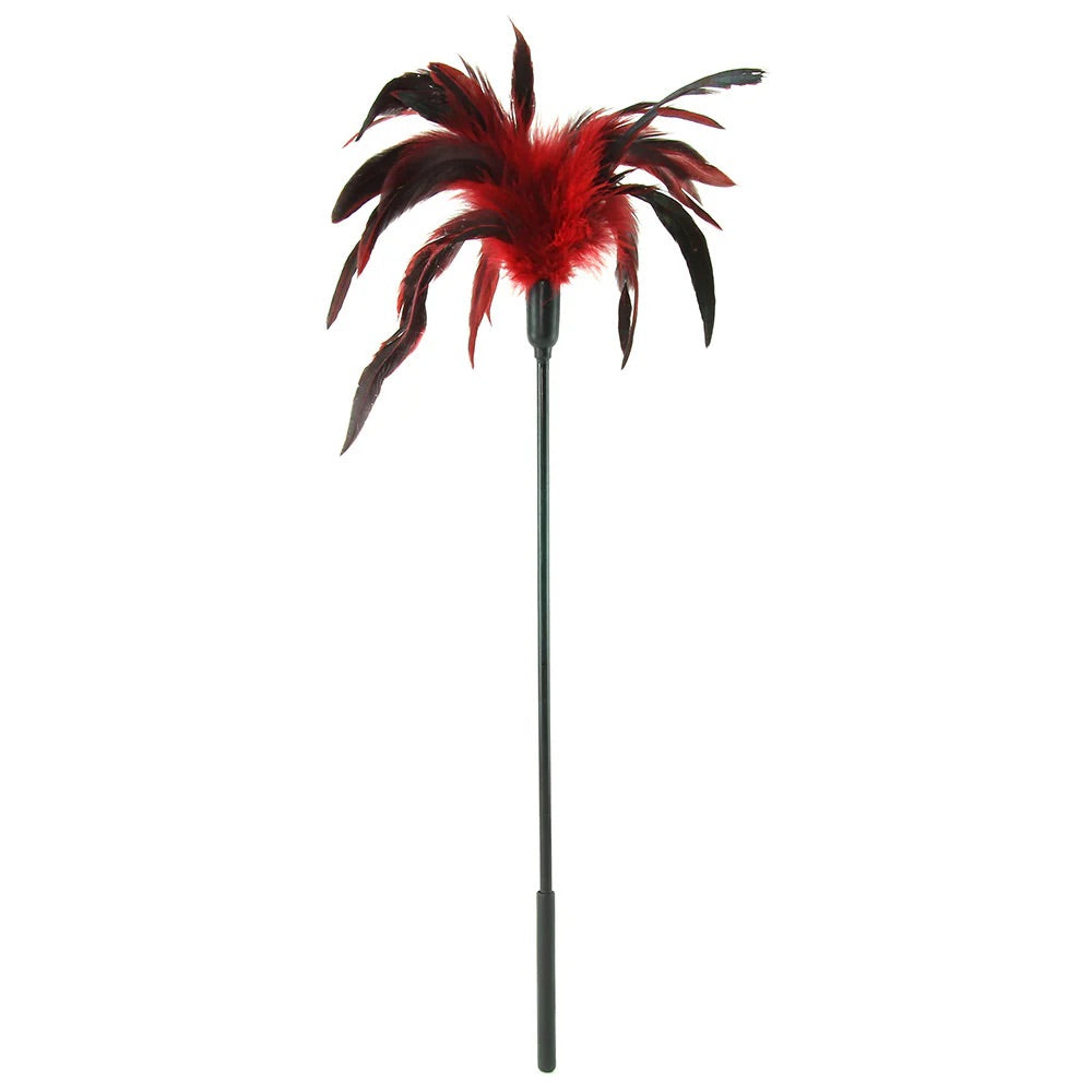 Full Body Feather Tickler Wand in Red