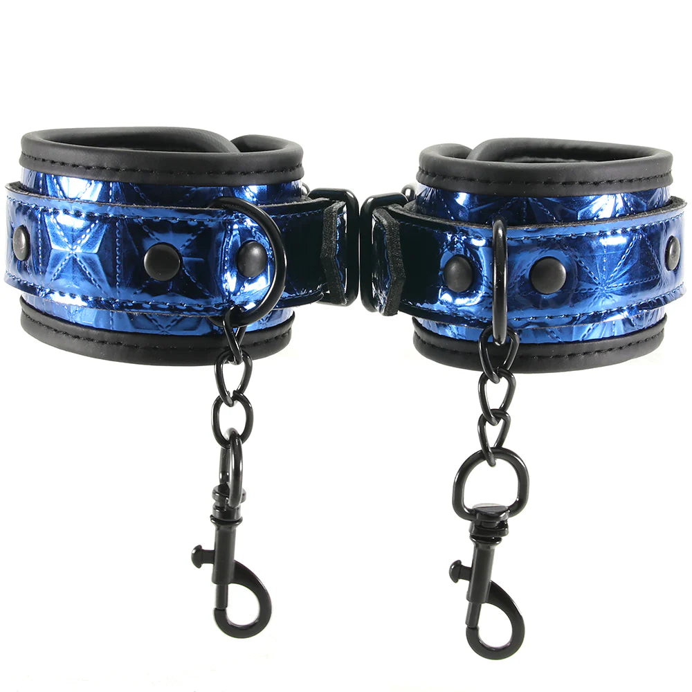 Blue Diamond Deluxe Buckle Handcuffs