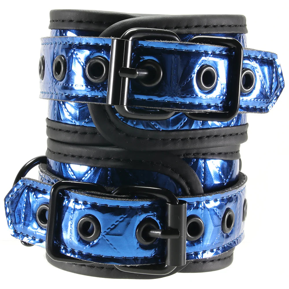 Blue Diamond Deluxe Buckle Handcuffs