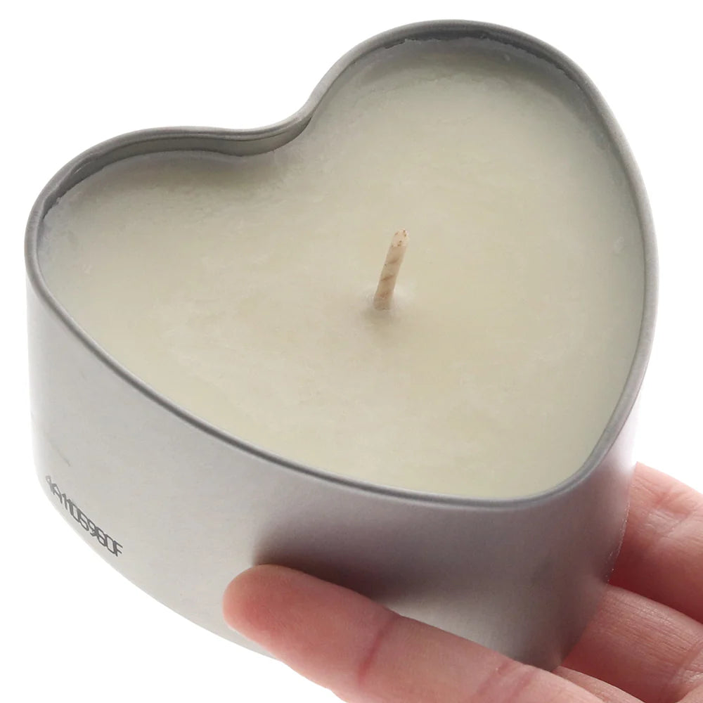 3-In-1 Hemp Seed Massage Oil Heart Candle