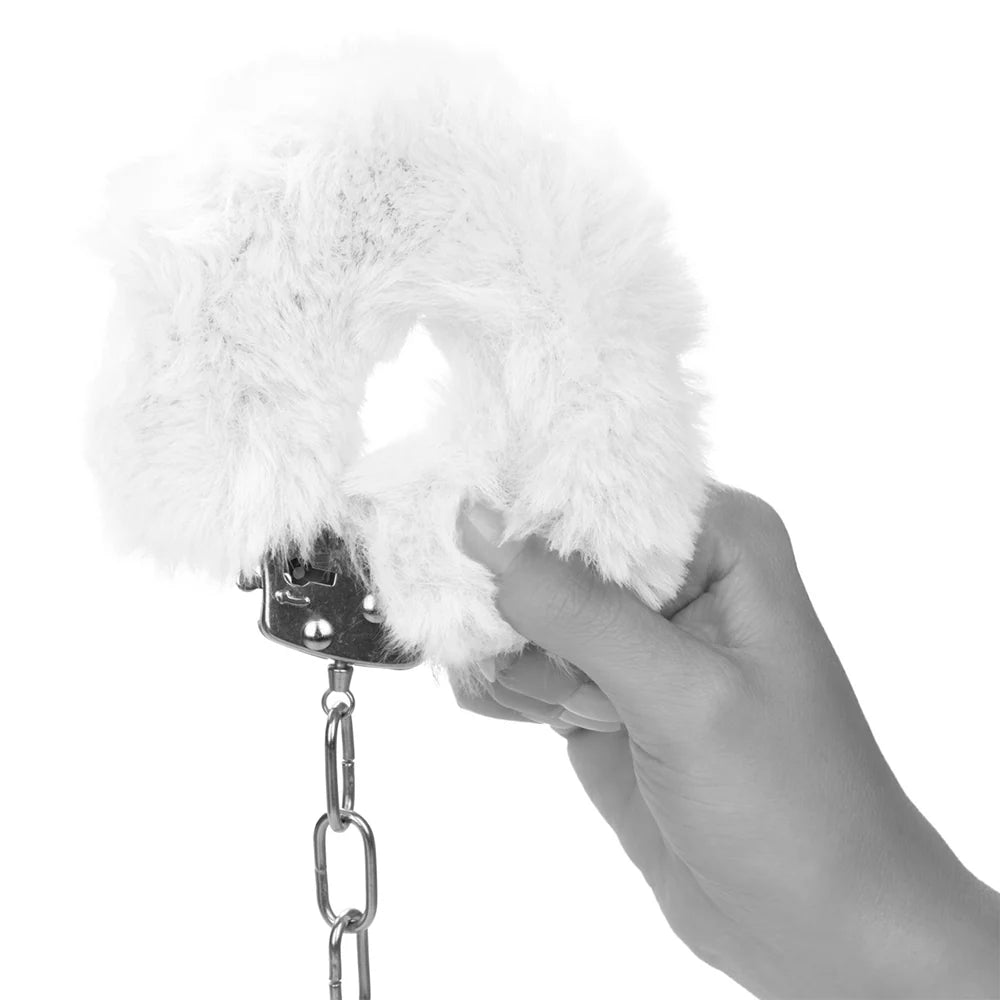 White Ultra Furry Handcuffs